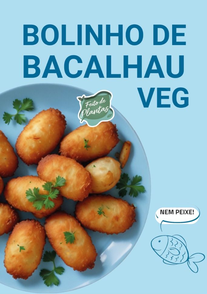 Bolinho de Bacalhau vegano | Lyrios Alimentação Vegana